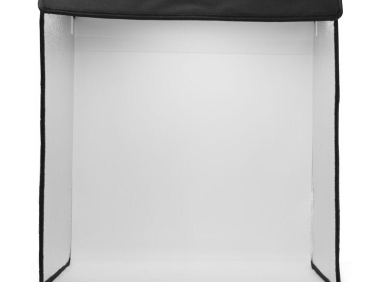 Hama ToGo Opvouwbare Mini Fotostudio + LED-Ringlamp 50x50 cm Zwart/Wit