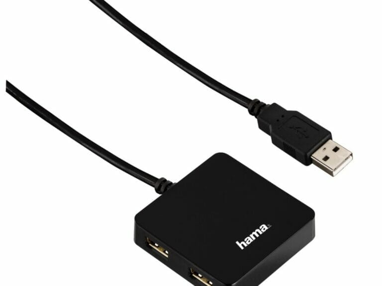 Hama Usb2.0 Hub 1:4 Buspowered Zwart