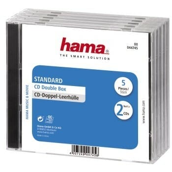 Hama CD Box Dubbel 5 Pak Geseald
