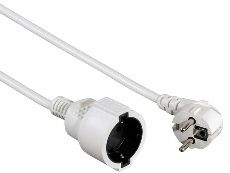 Hama Profi Extension Cable With Earth Contact 10 M White