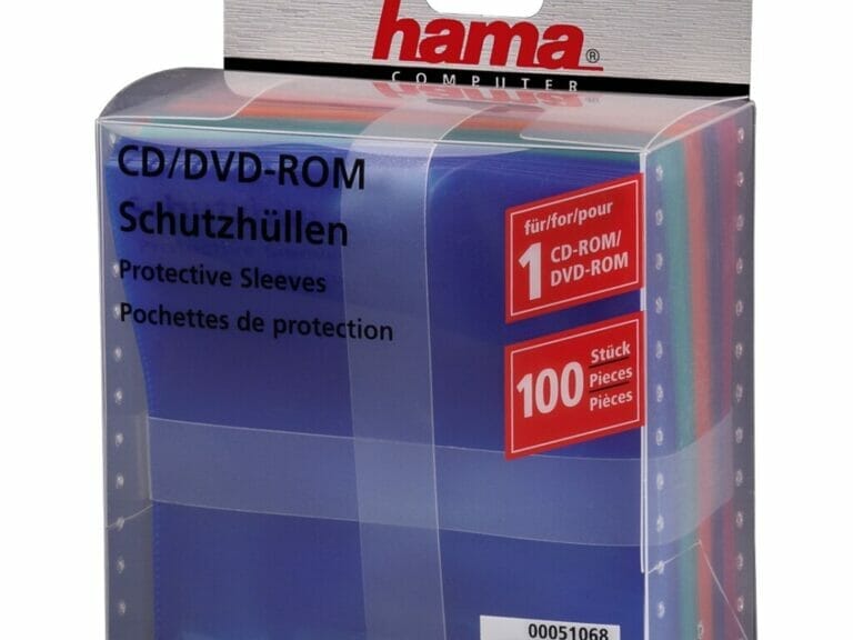 Hama CD/DVD/Blu-Ray PP Sleeves 100-pack Multi Kleur