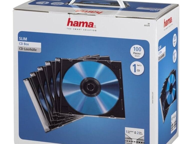 Hama CD Slim Box 100 Stuks Zwart/Transpant