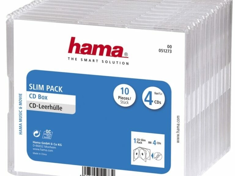Hama Cd Doosjes 'Slim-Pack'4 Per 10