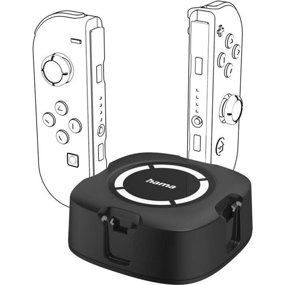 Hama Oplaadstation 4-Voudig voor Nintendo Switch Joy-Con Zwart