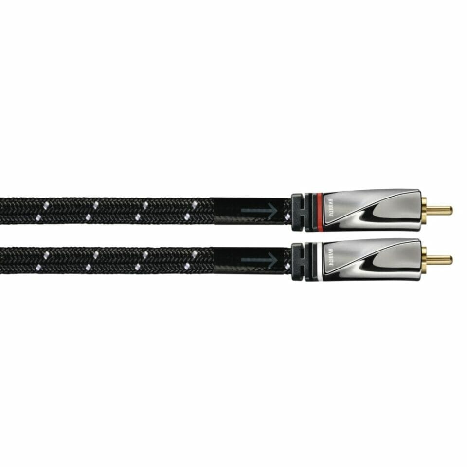 Avinity Audiokabel 2 Cinch-stekkers - 2 Cinch-stekkers Stof Verguld 0