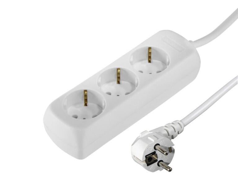 Hama 3-Way Power Strip With Child Safety Feature 5 M White