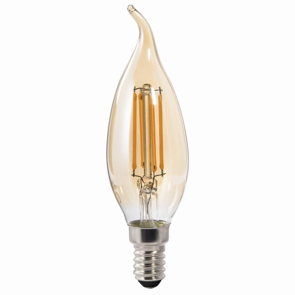 Xavax Led-gloeidraad E14 400lm Vervangt 35W Vintagelamp Kaars Warm Wit