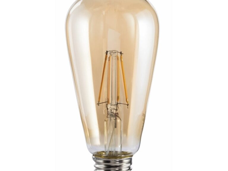 Xavax Led-gloeidraad E27 685lm Vervangt 53W Vintagelamp Dimbaar Amber Warm Wit