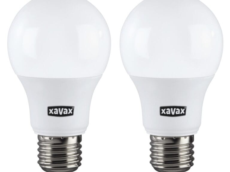 Xavax Ledlamp E27 806lm Vervangt 60W Gloeilamp Warm Wit 2 Stuks