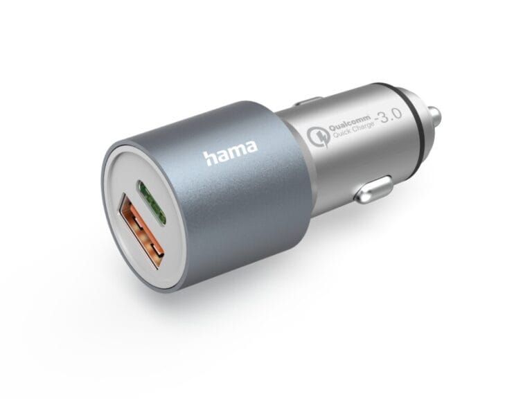 Hama Auto-snellader 1x USB-C PD 1x USB-A QC 38 W Metaal