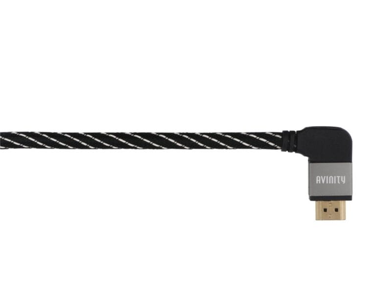 Avinity High-speed HDMI-kabel St. - St. 90° Stof Verguld Ethernet 3