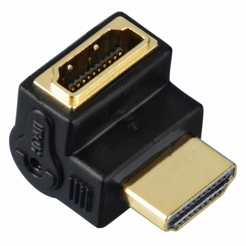 Avinity High-speed HDMI-hoekadapter Stekker - Koppeling Up 90°