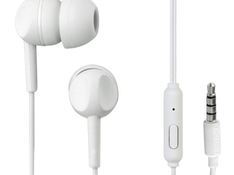 Thomson EAR3005W Koptelefoon In-ear Microfoon Wit