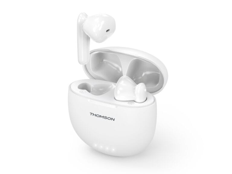 Thomson WEAR77032W Bluetooth®-koptelefoon Earbuds TWS Microfoon Wit