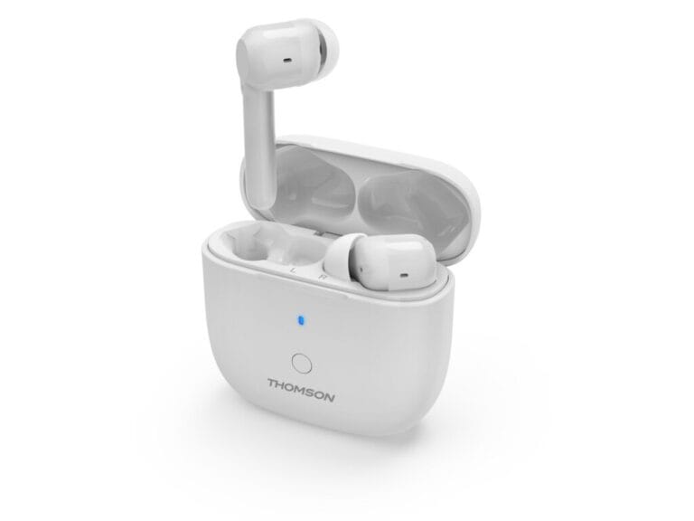 Thomson WEAR7811W Bluetooth®-koptelefoon In-ear Microfoon TWS ANC Wit