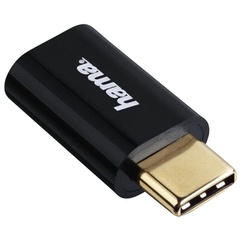 Hama USB-C-adapter USB 2.0 USB-C-stekker  Micro-USB-koppeling 480 Mbit/s
