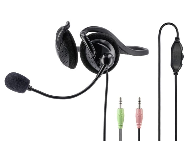 Hama PC-Office-headset NHS-P100 Met Nekband Stereo Zwart