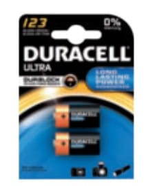 Duracell Batterijen 123 Ultra Lithium 3V 2 Stuks