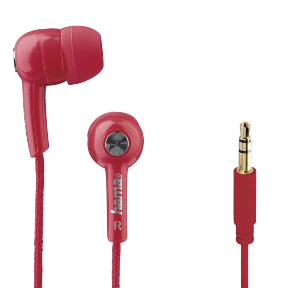 Hama In-ear-stereo-oortelefoon Basic4Music Rood