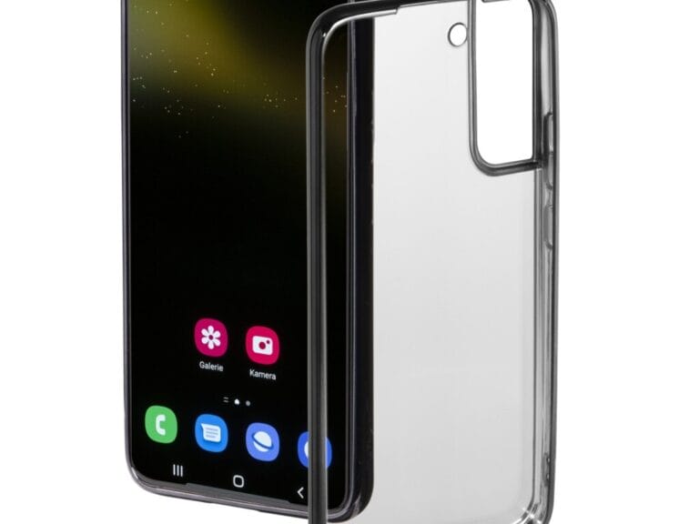 Hama Cover Clear&Chrome Voor Samsung Galaxy S22 (5G) Zwart