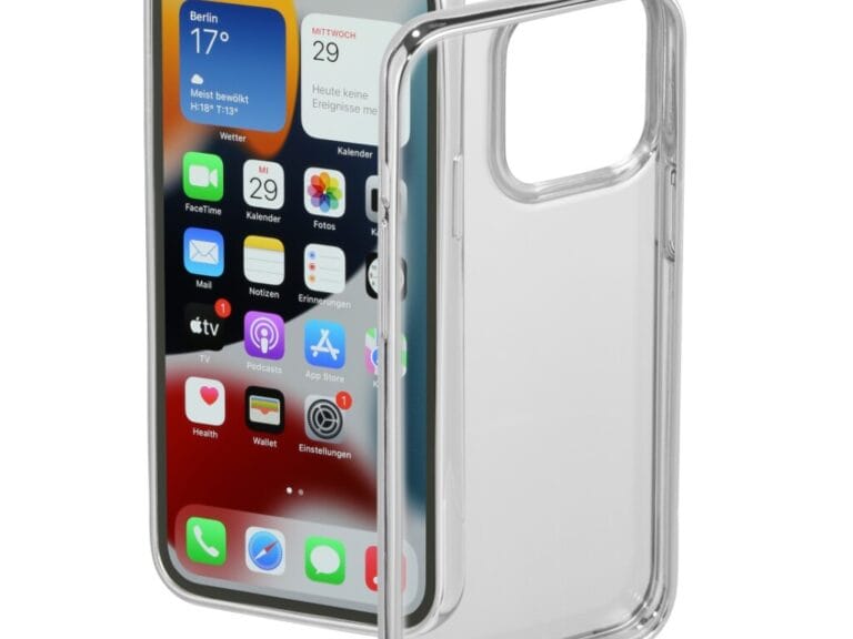 Hama Cover Clear&Chrome Voor Apple IPhone 13 Pro Zilver