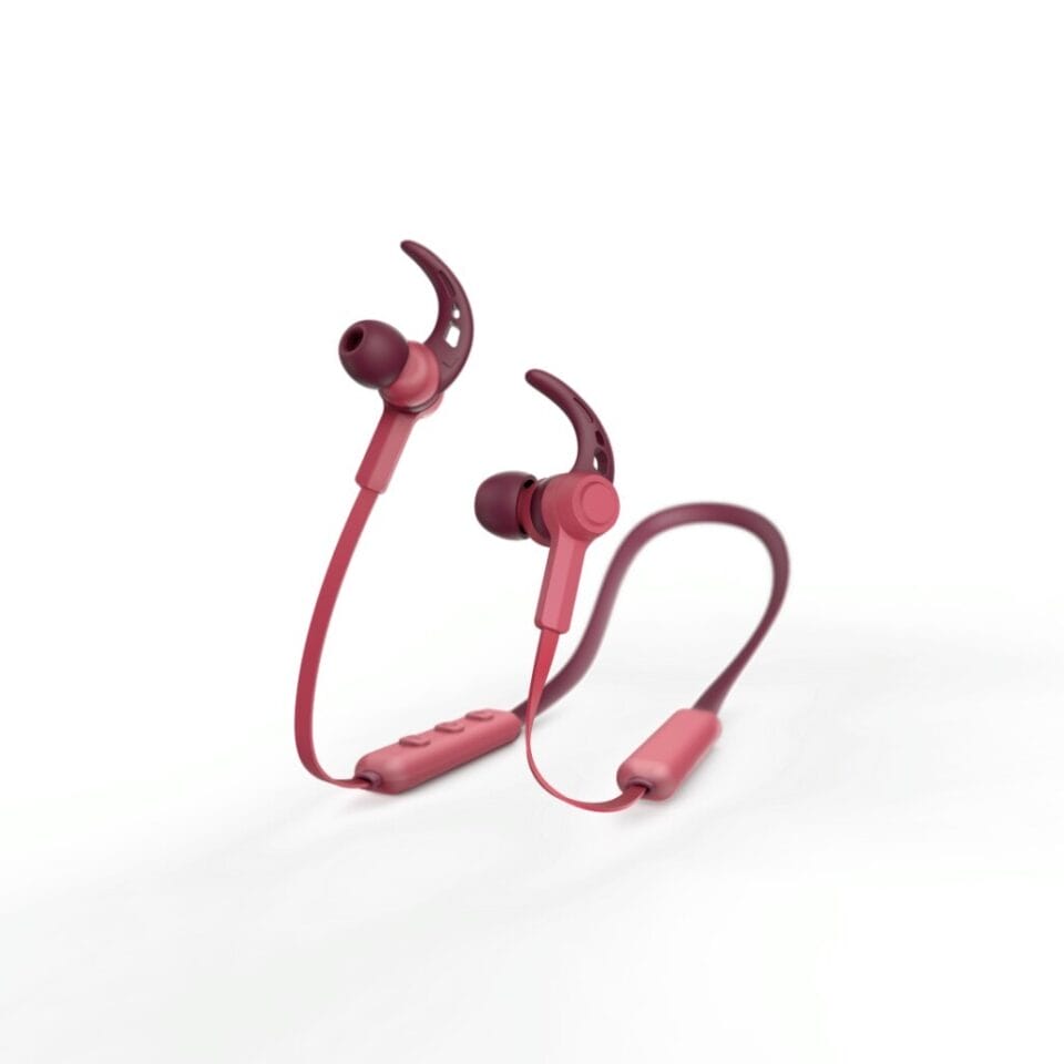 Hama Bluetooth®-koptelefoon Nekband In-ear Micro Ear-hook Rood