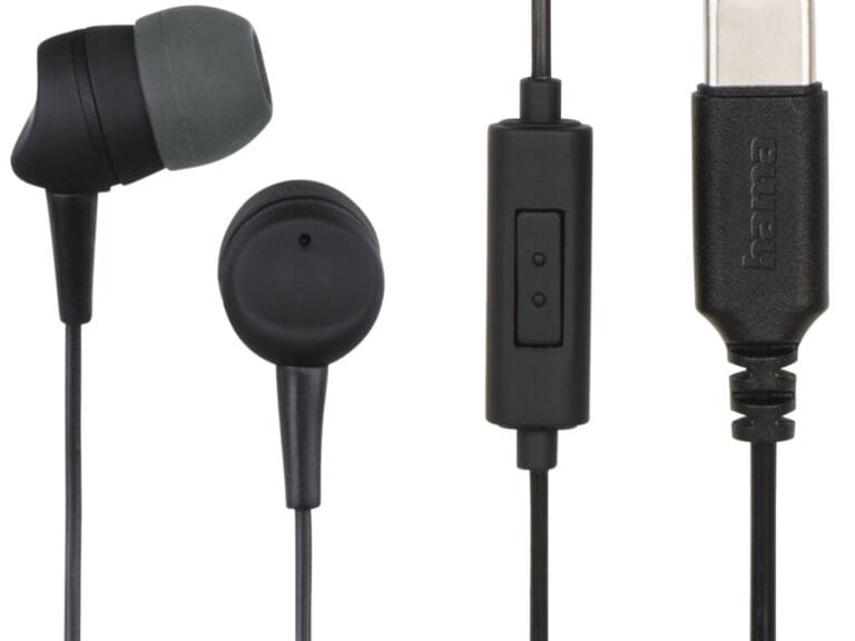 Hama Oordopjes Sea In-ear Microfoon Kabel-knikbescherming USB-C Zwart
