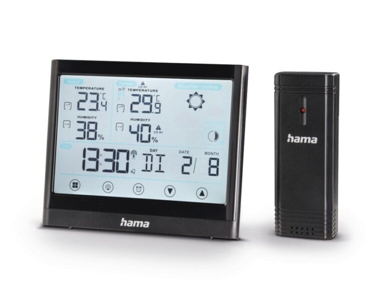 Hama Weerstation Full Touch Zwart