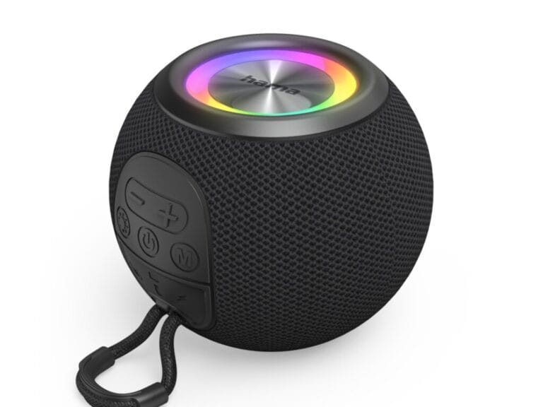 Hama Ball Shape Bluetooth Speaker + Licht 5W Zwart