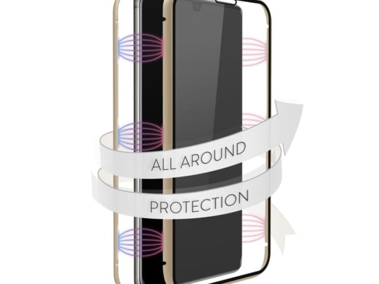 White Diamonds 360° Glass Cover for Samsung Galaxy A41 Gold