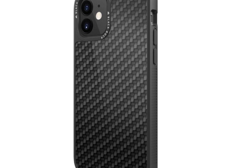 Black Rock Robust Real Carbon Cover for Apple iPhone 12 Mini Black