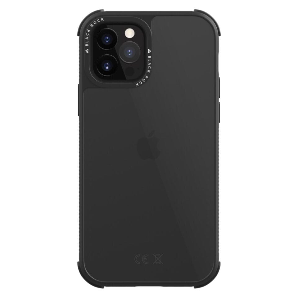 Black Rock Robust Transparent Cover for Apple iPhone 12/12 Pro Black