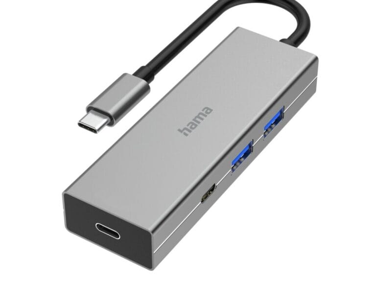 Hama USB-C-Hub 4-poorts 2x USB-A 2x USB-C USB 3.2 Gen1 5 Gbit/s