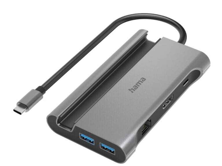 Hama Connect2Mobile USB C Hub Multiport 7 Poorten Antraciet