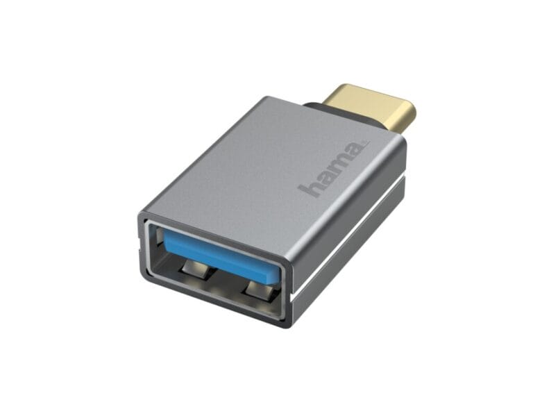 Hama USB-OTG-adapter USB-C-stekker - USB-aansluiting USB 3.2 Gen1 5 Gbit/s Alu