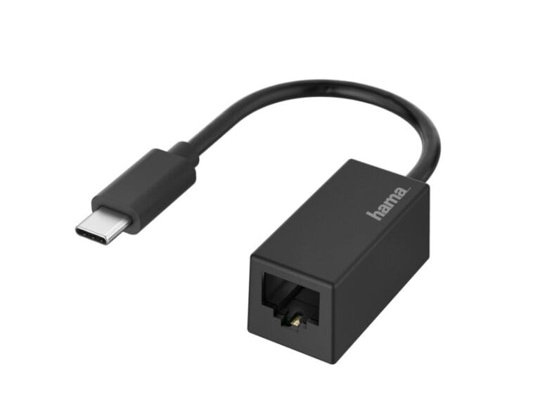 Hama Netwerk-adapter USB-C-stekker - LAN/Ethernet-aansluiting Gigabit-ethernet