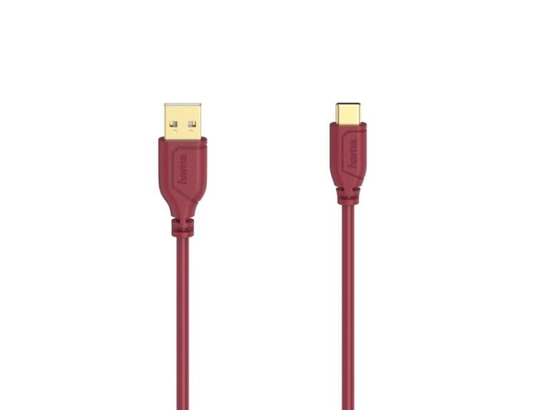 Hama USB-C-kabel Flexi-Slim USB 2.0 480 Mbit/s Chilli Pepper 0
