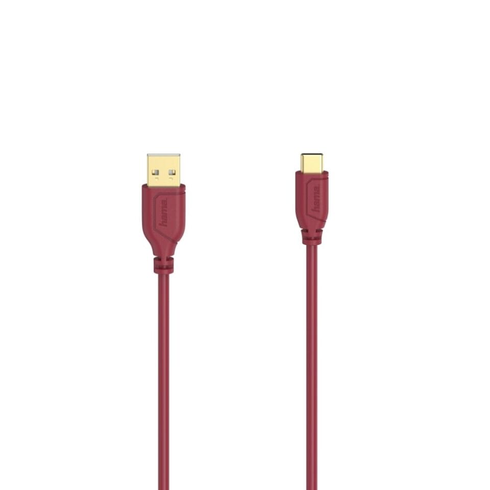 Hama USB-C-kabel Flexi-Slim USB 2.0 480 Mbit/s Chilli Pepper 0