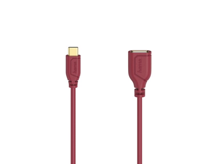 Hama USB-C-OTG-kabel Flexi-Slim USB 2.0 480 Mbit/s Chilli Pepper 0