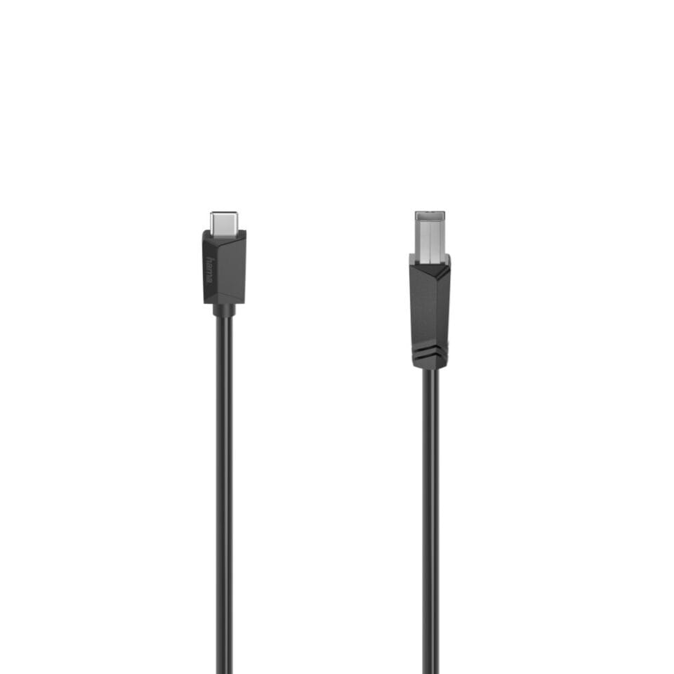 Hama USB-C-kabel USB-C-stekker - USB-B-stekker USB 2.0 480 Mbit/s 1