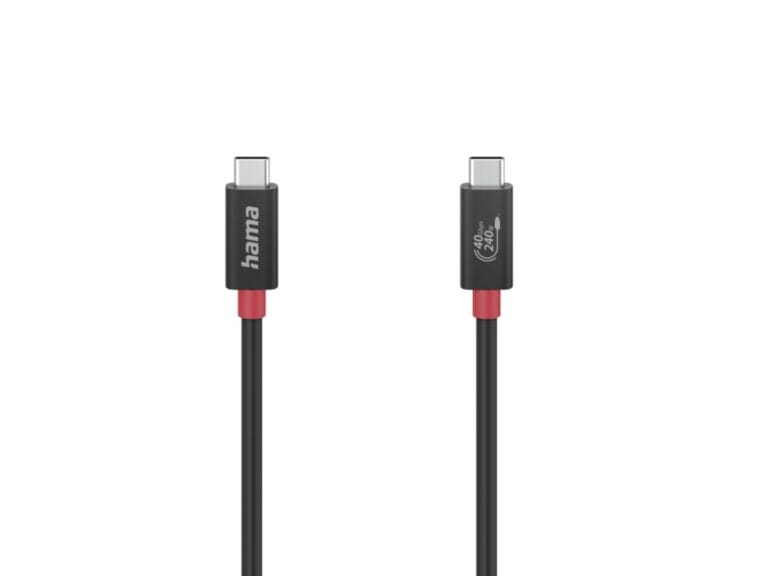 Hama USB-C-kabel E-Marker USB4 Gen3 40 Gbit/s 5 A 240 W 1