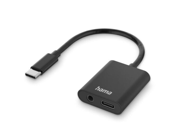 Hama 2in1 Audio-/oplaadadapter USB-C - USB-C En 3