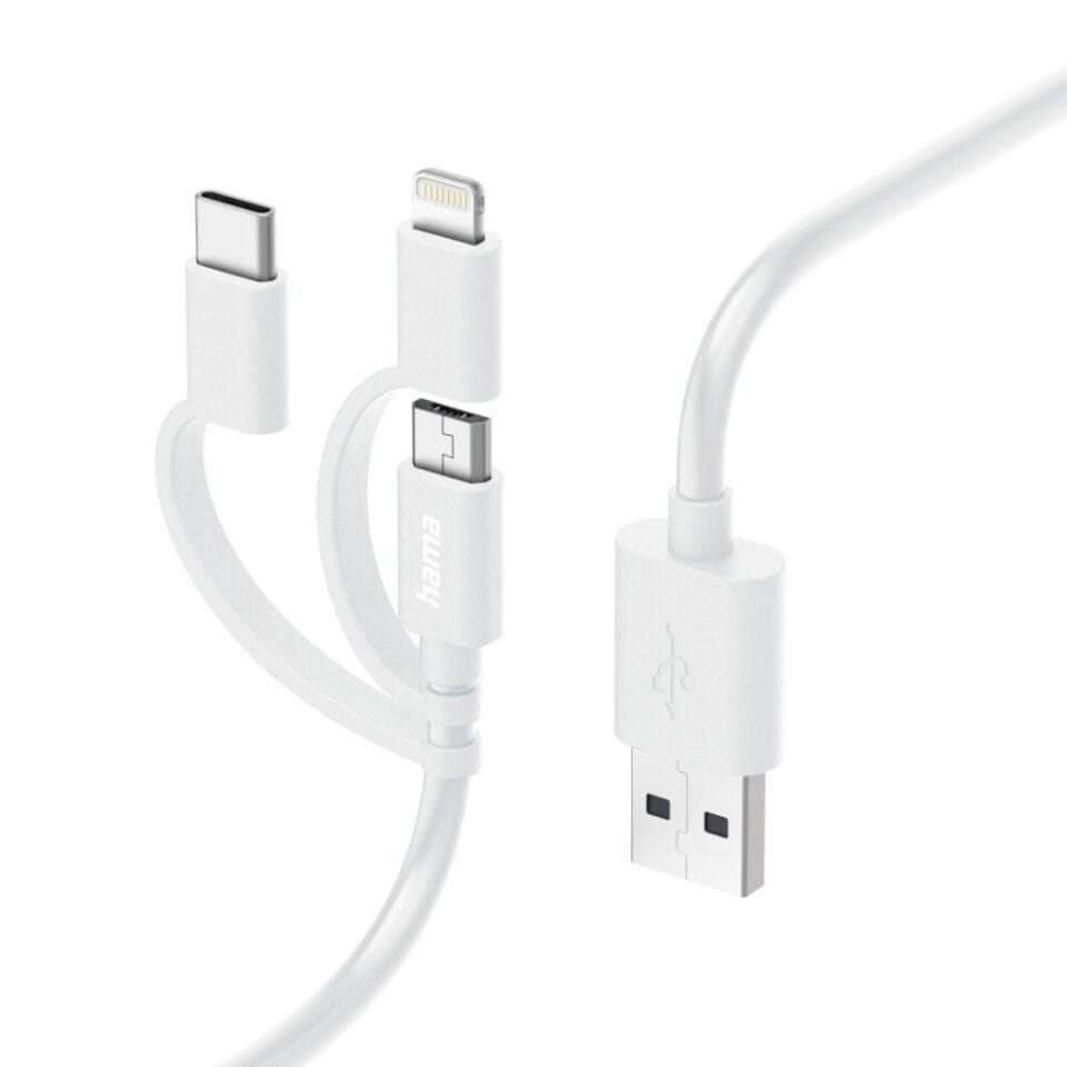 Hama 3in1 Multi-oplaadkabel USB-A - Micro-USB USB-C En Lightning 1