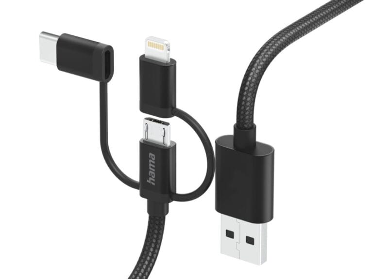 Hama 3in1 Multi-oplaadkabel USB-A - Micro-USB USB-C En Lightning 1