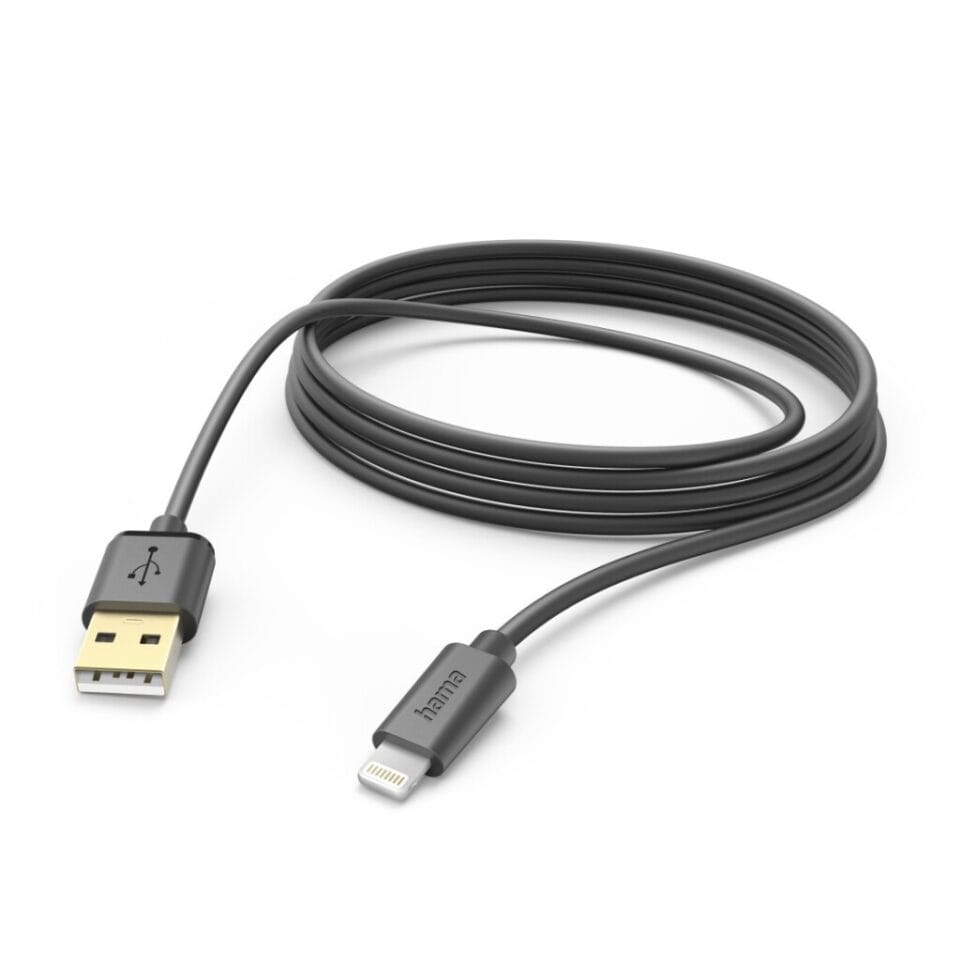 Hama Oplaadkabel USB-A - Lightning 3 M Zwart