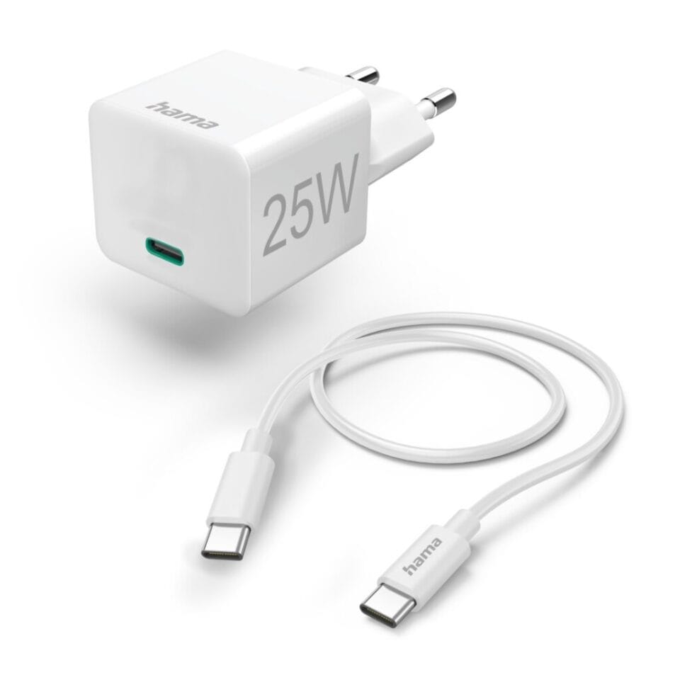 Hama Snellader Met Oplaadkabel USB-C Mini-oplader PD 25W 1