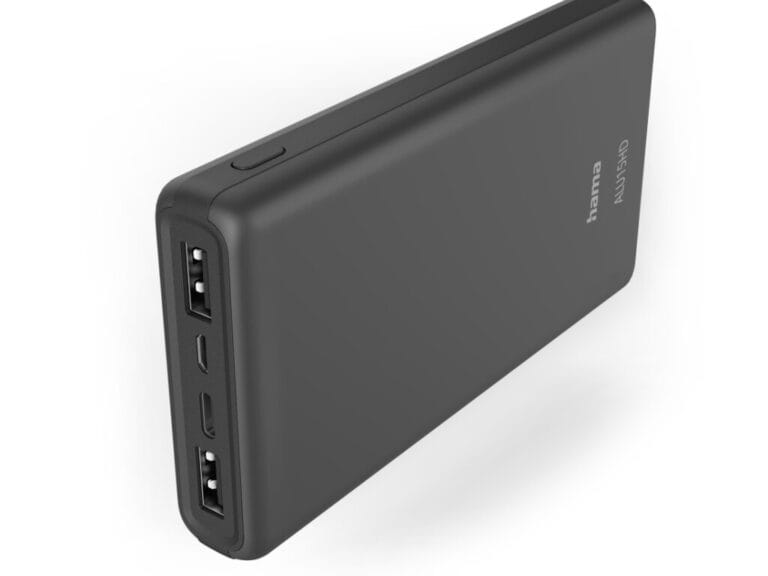 Hama Power Pack ALU15HD 15000mAh 3 Uitgangen: 1x USB-C 2x USB-A Antraciet