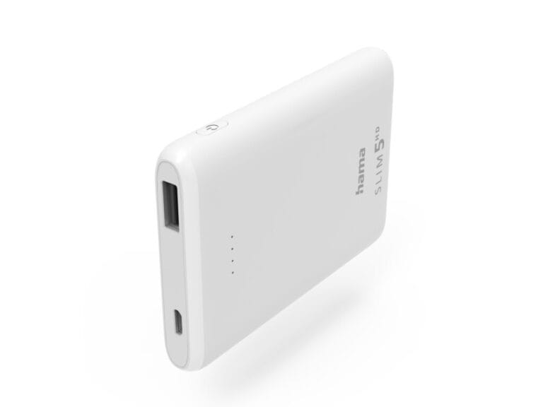 Hama Power Pack SLIM 5HD 5000mAh Uitgang: USB-A Wit