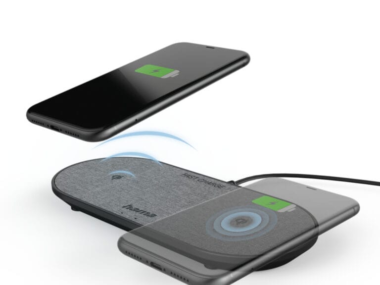 Hama Wireless Charger QI-FC10 DUO 10 W Draadloze Smartphone-oplaadpad Zwart