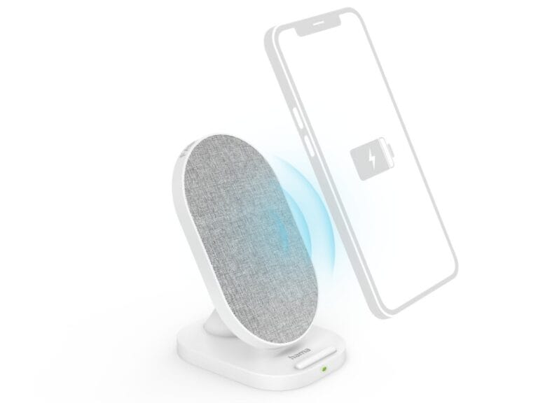 Hama Wireless Charger QI-FC10S-Fab 10 W Draadl. Smartphone-laadstation Wit